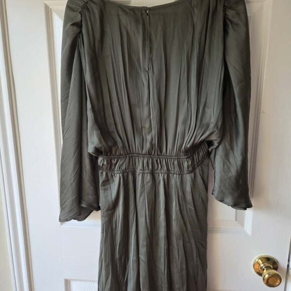 Zara Army Green Mini Dress M NWT $50 - Picture 4 of 11